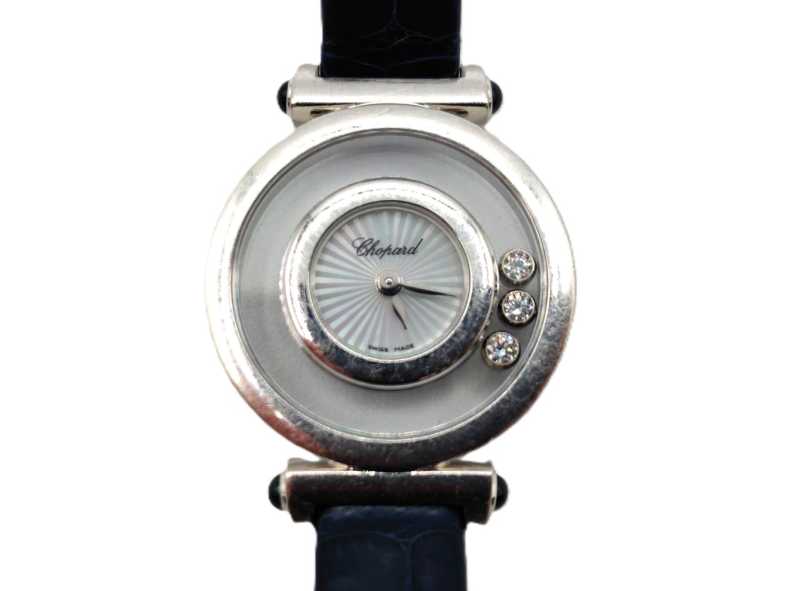 ショパール買取 750WG ハッピーダイヤモンド 4527